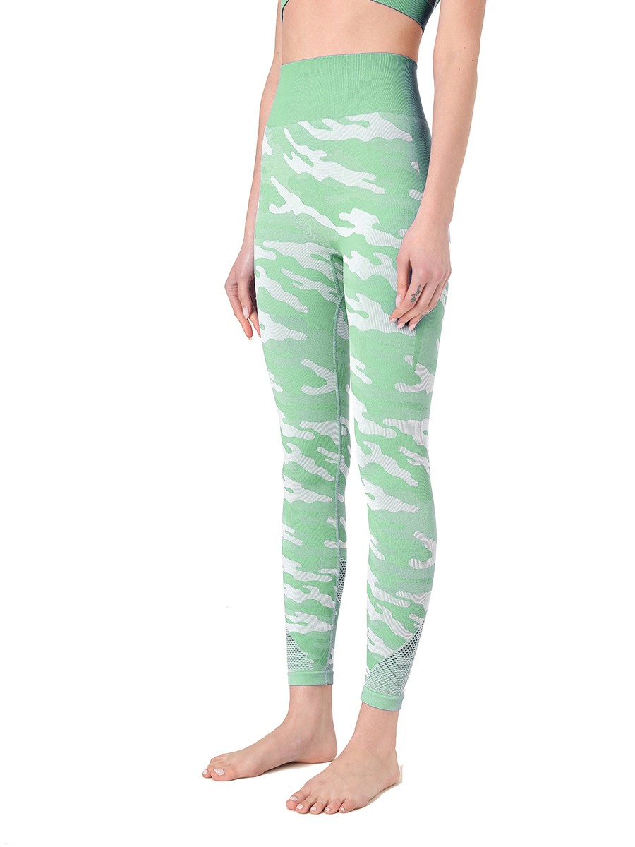 Fantasy Light Green Sweat Suit Removable Cups Wide Waistband Sports
