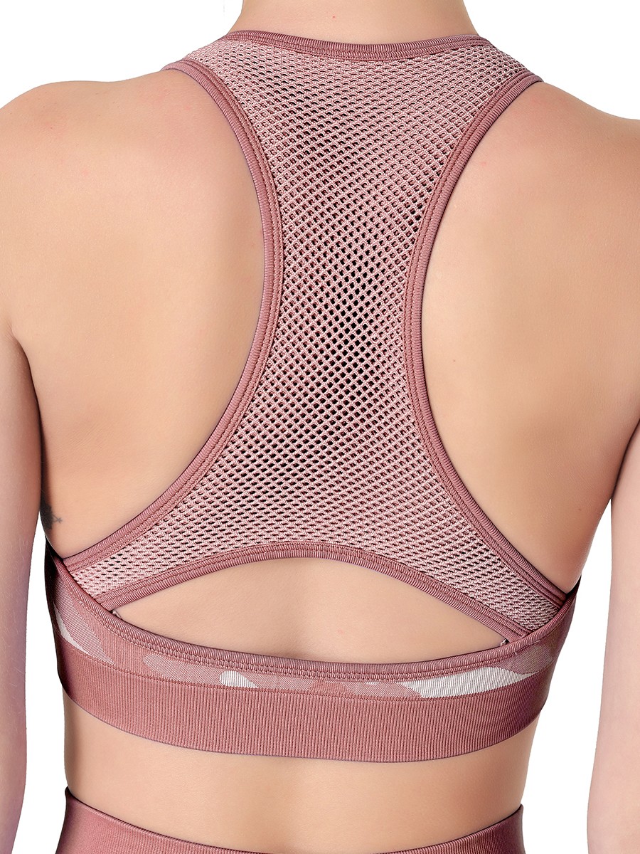 Modern Red Hollow Out Bra Full Length Leggings Good Elasticity