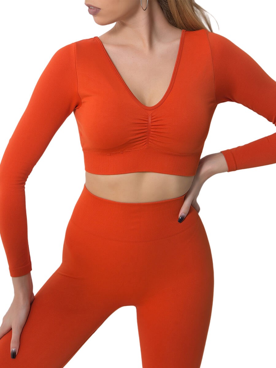 Red Elasticity Stylish Ultra Stretchy Workout Activewear