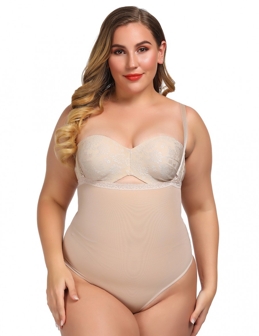 Exquisitely Nude Adjustable Straps Full Body Shapers Underbust