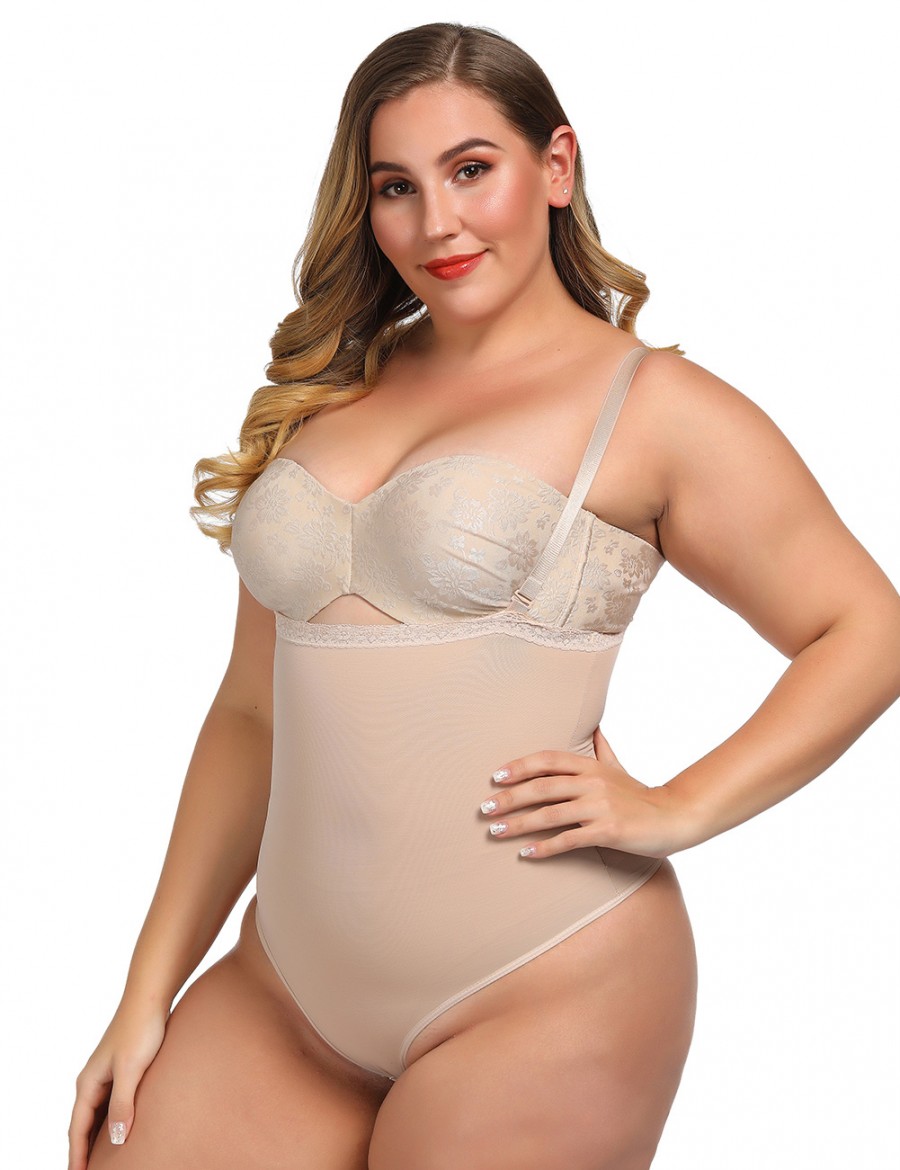 Exquisitely Nude Adjustable Straps Full Body Shapers Underbust