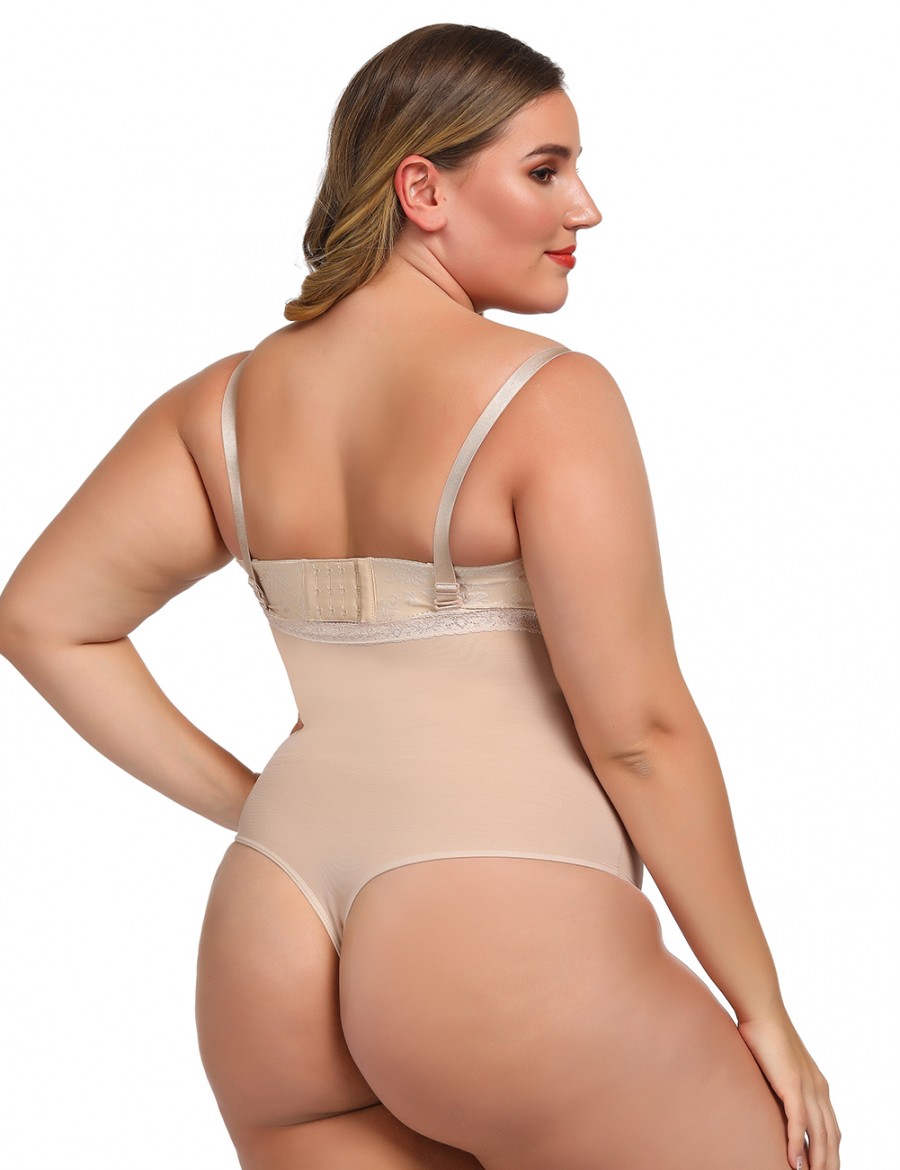 Exquisitely Nude Adjustable Straps Full Body Shapers Underbust