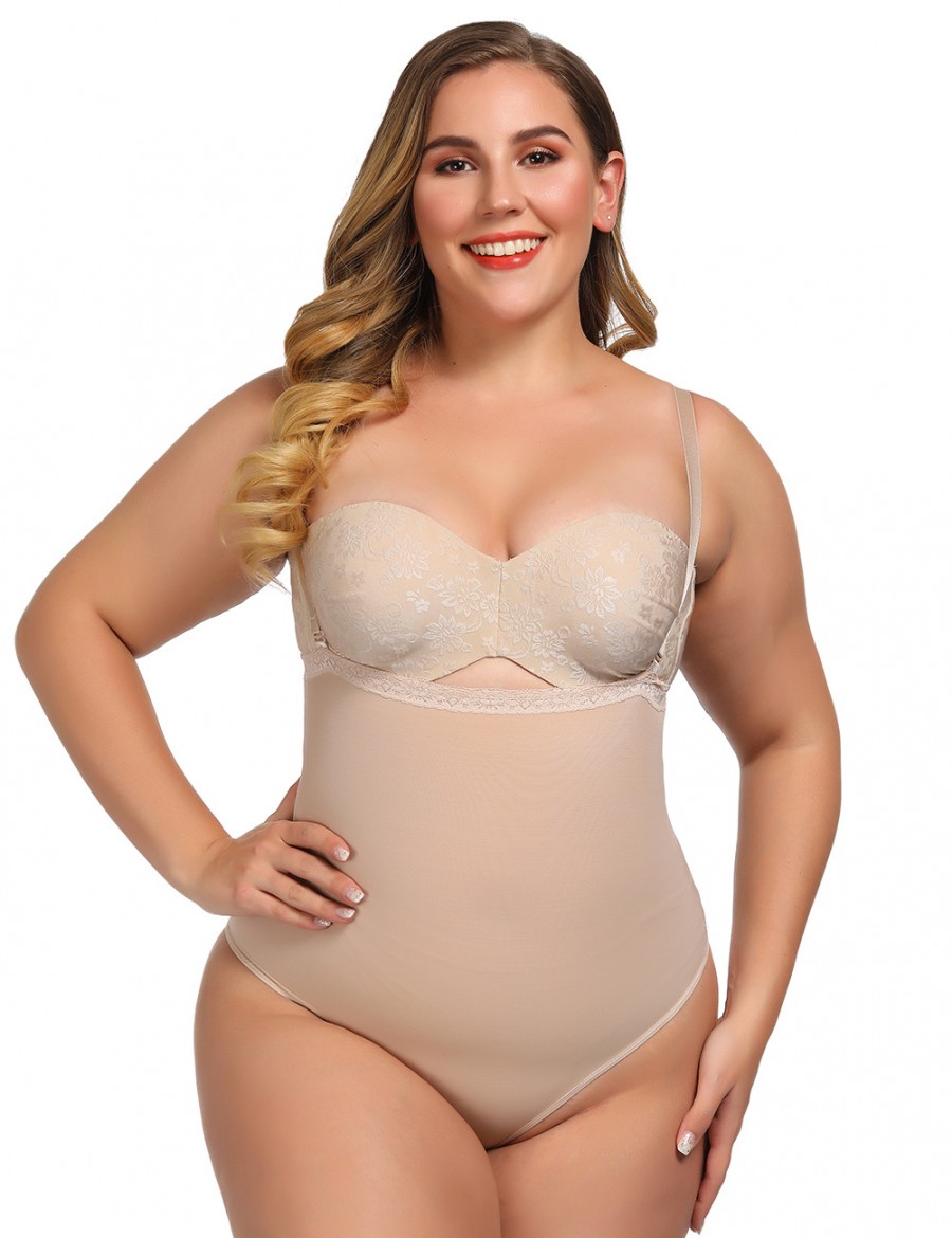 Exquisitely Nude Adjustable Straps Full Body Shapers Underbust