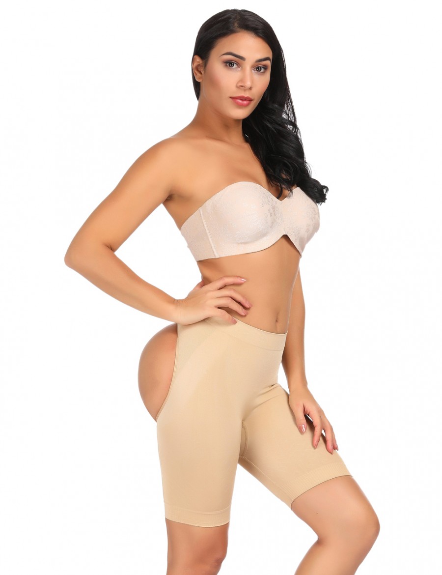 Compression Nude Open Bottom Butt Lift Panties Slimming Belly
