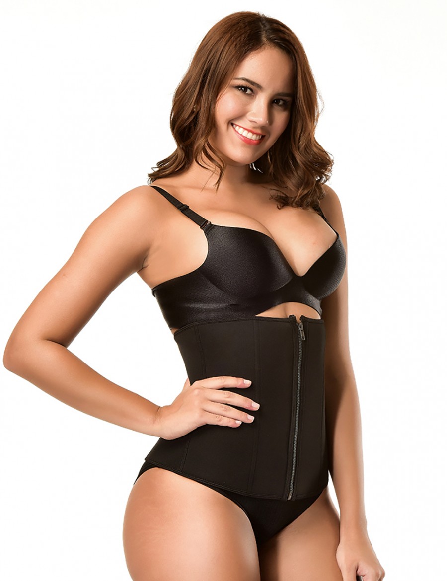 Everyday Shaping Plus Black Double Layer Waist Cincher Breathable