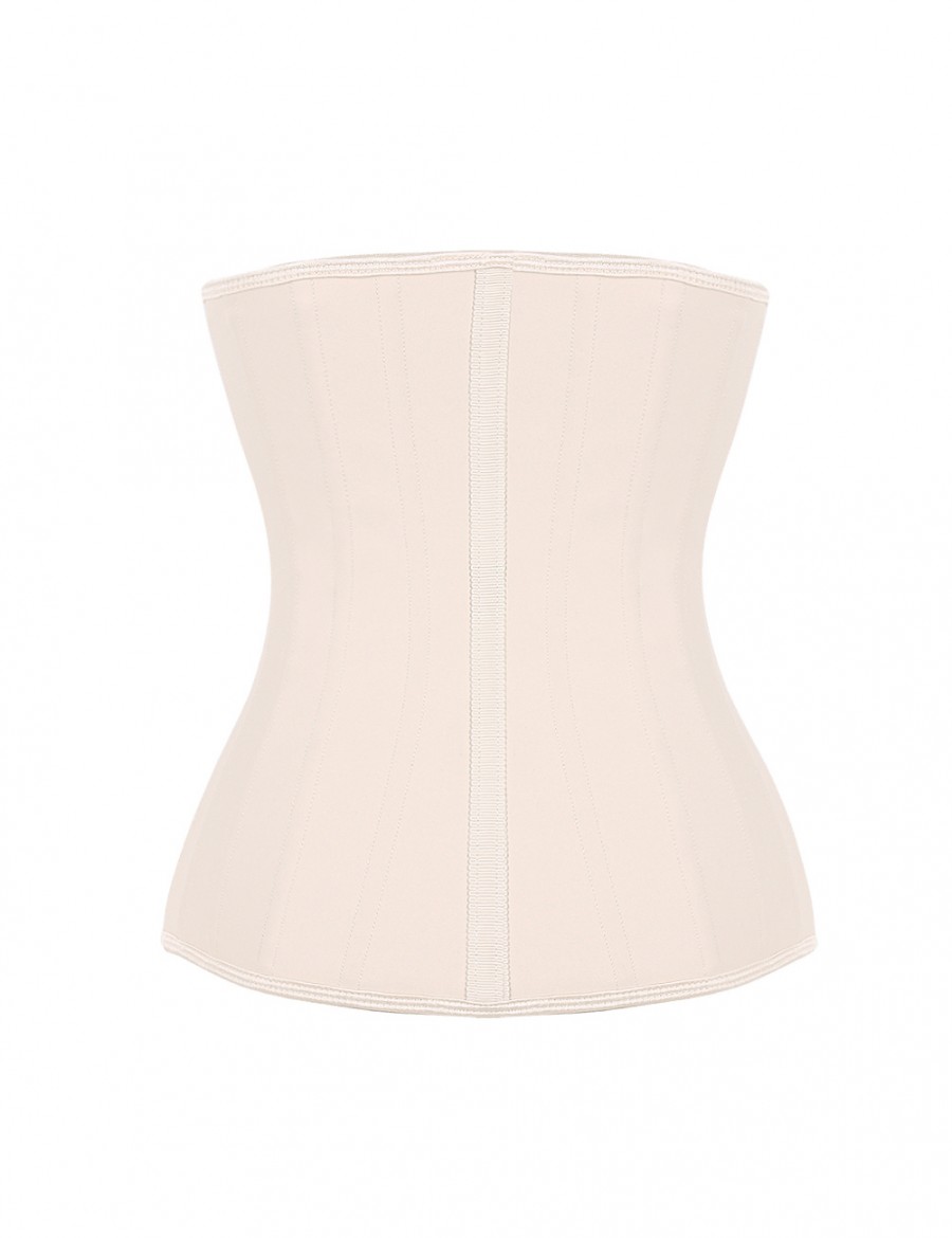 Slimmer 25 Steel Boned Hooks Latex Waist Cincher Firm Foundations