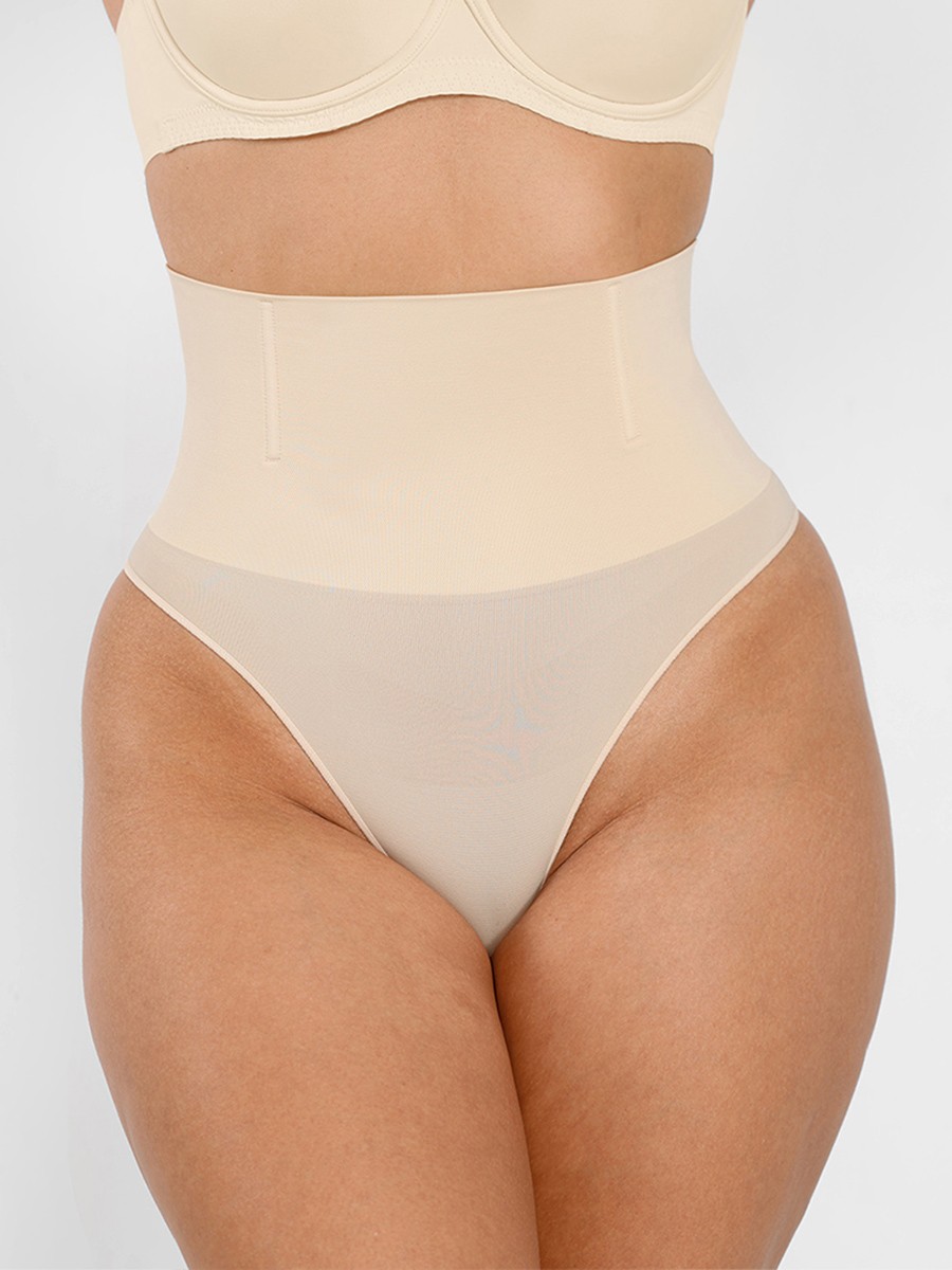 Skin-friendly Semaless Mid-thigh Waist Recycled Panties