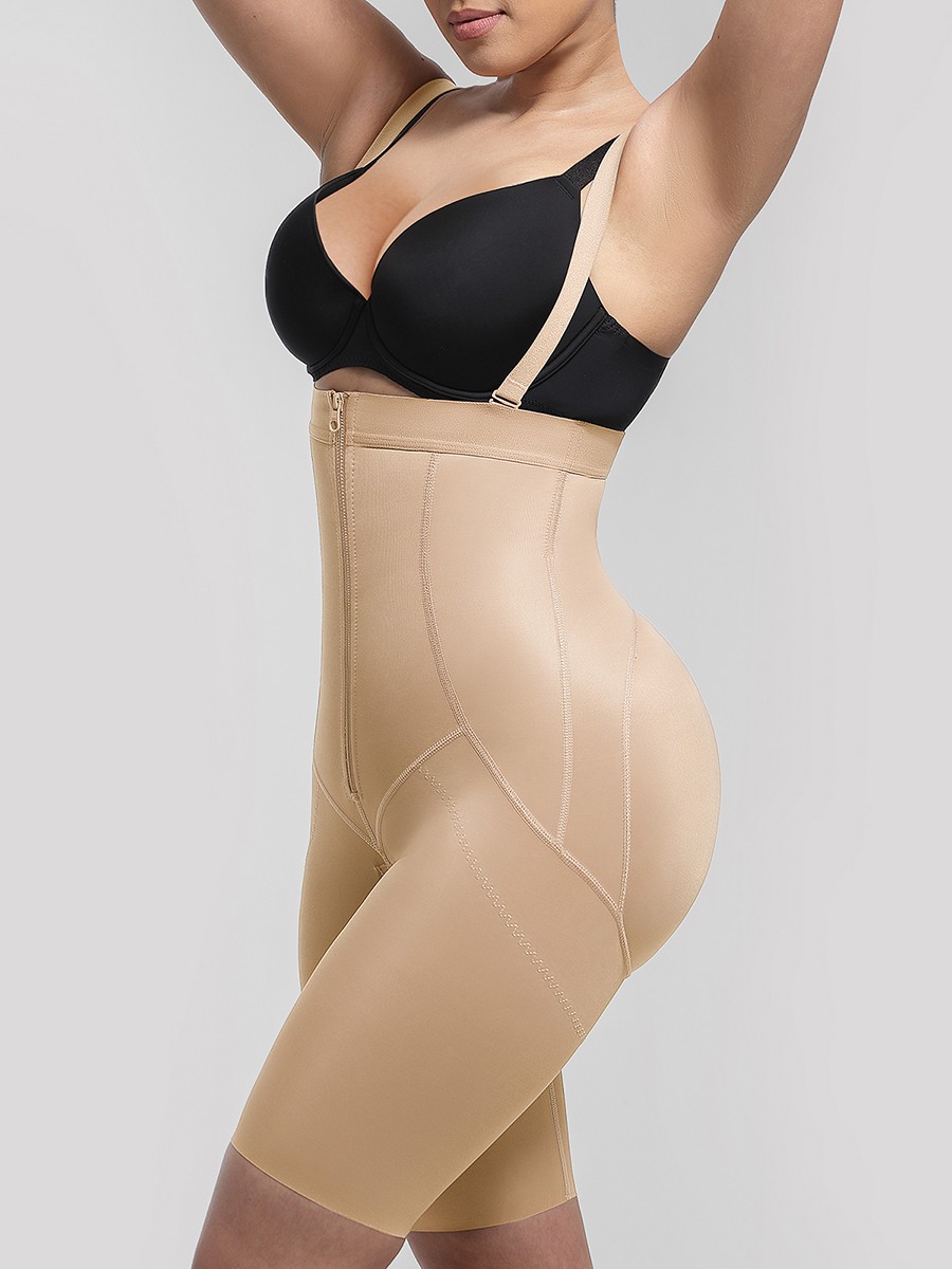 Ultimate Body Shaper with Double Layer Support Adjustable Zipper Design