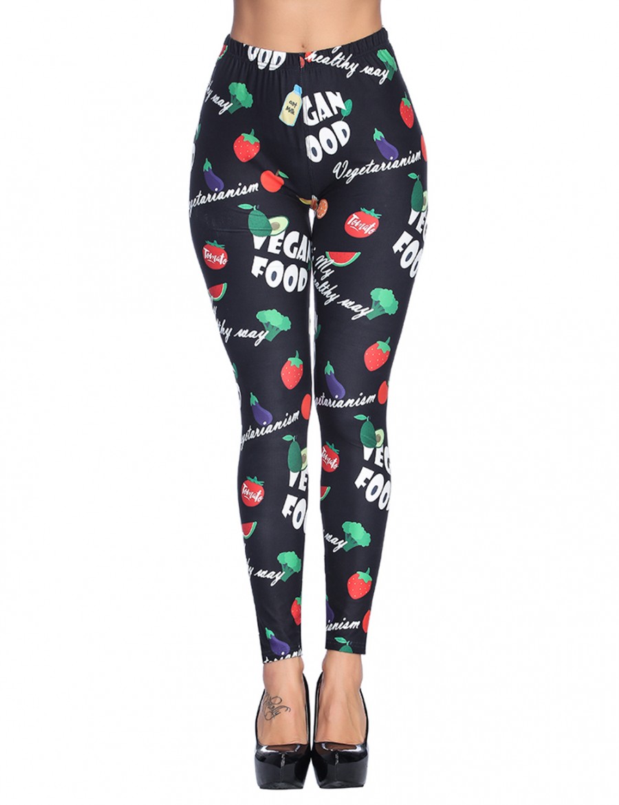 Conservative Sparkling Print Tights Ankle Length