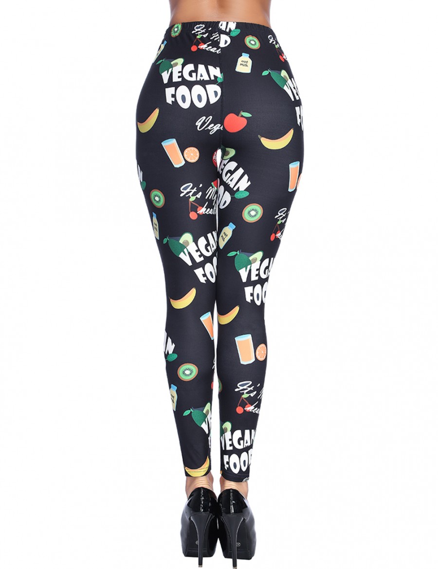 Conservative Sparkling Print Tights Ankle Length
