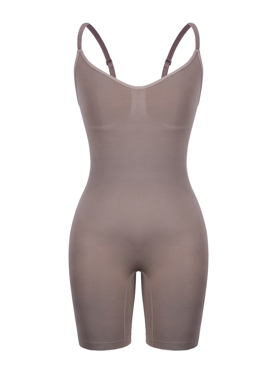 Seamless Full Body Shapewear Open Gusset Curve Smoothing