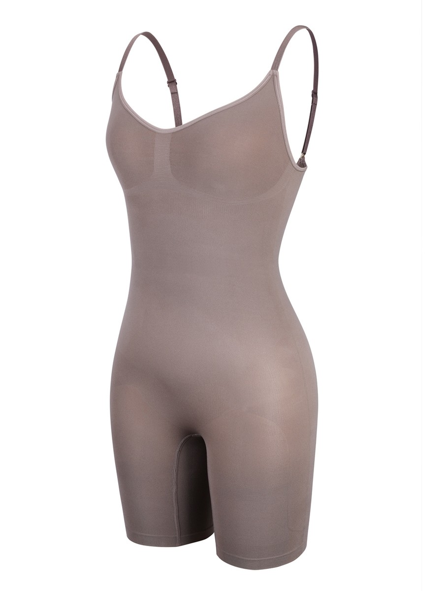 Seamless Full Body Shapewear Open Gusset Curve Smoothing