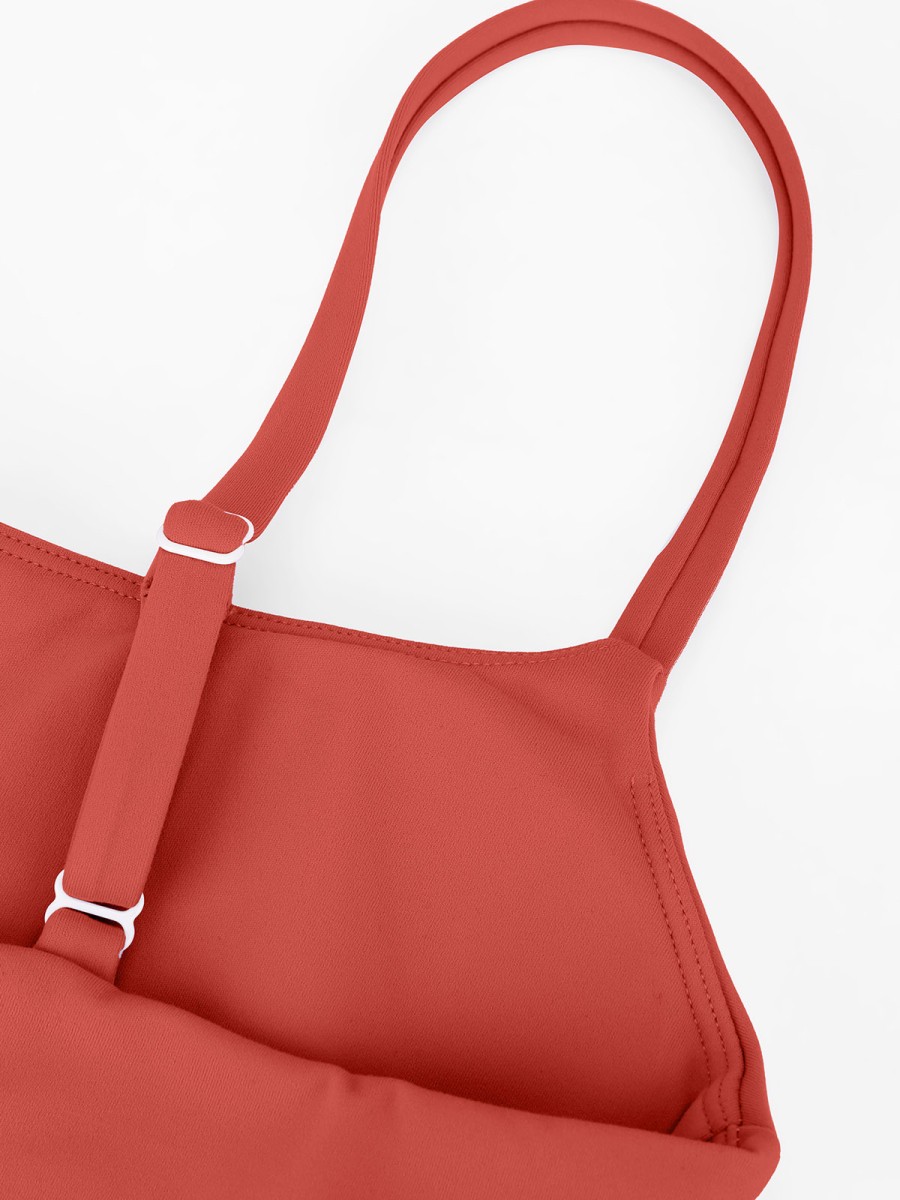 Wholesale Custom logo Sports Bra Gym Clothes U-Neck Spaghetti Strap Bra