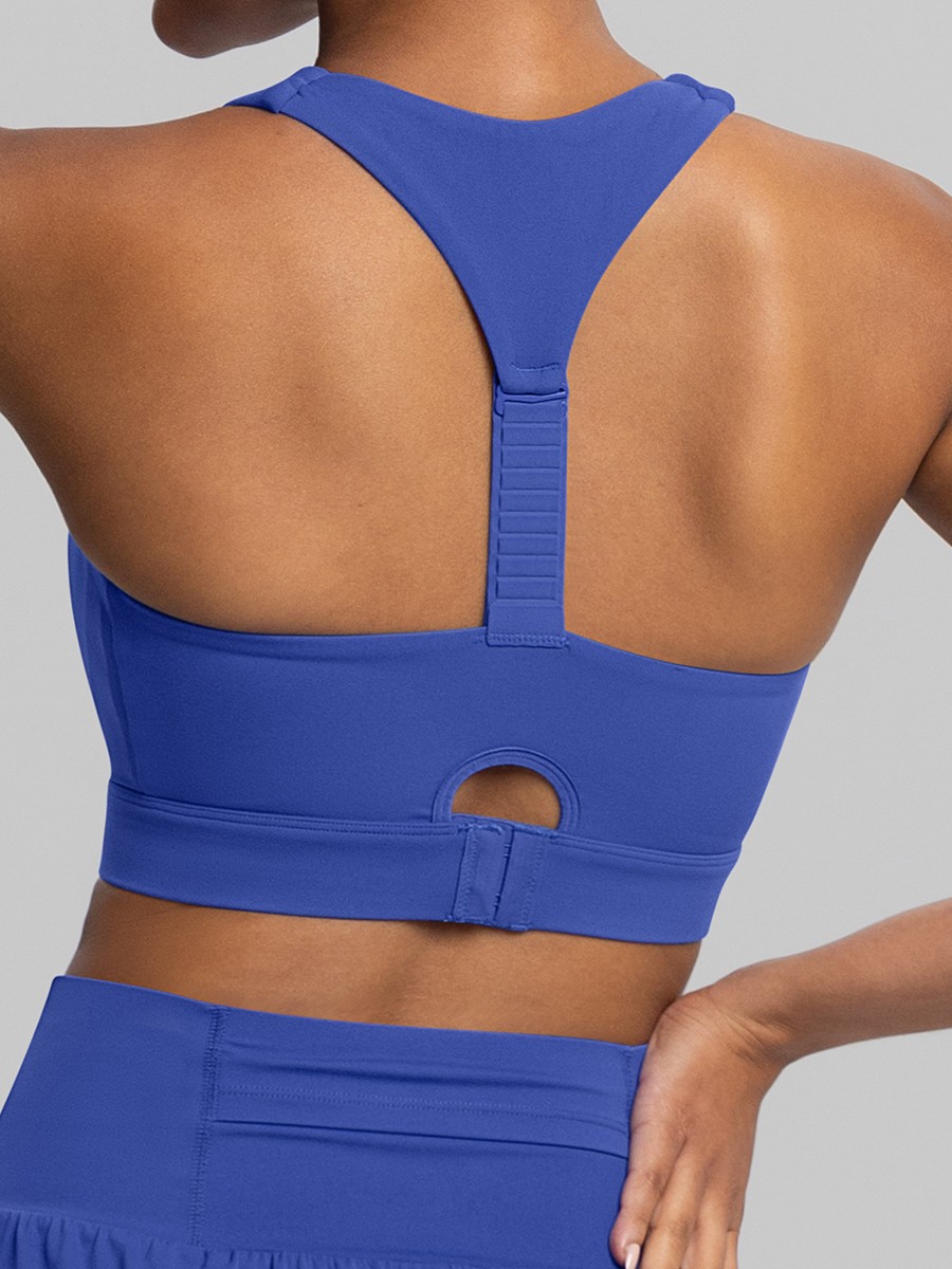 Vractive Zipper Molded Sports Bra Easy On Off Workout Vest
