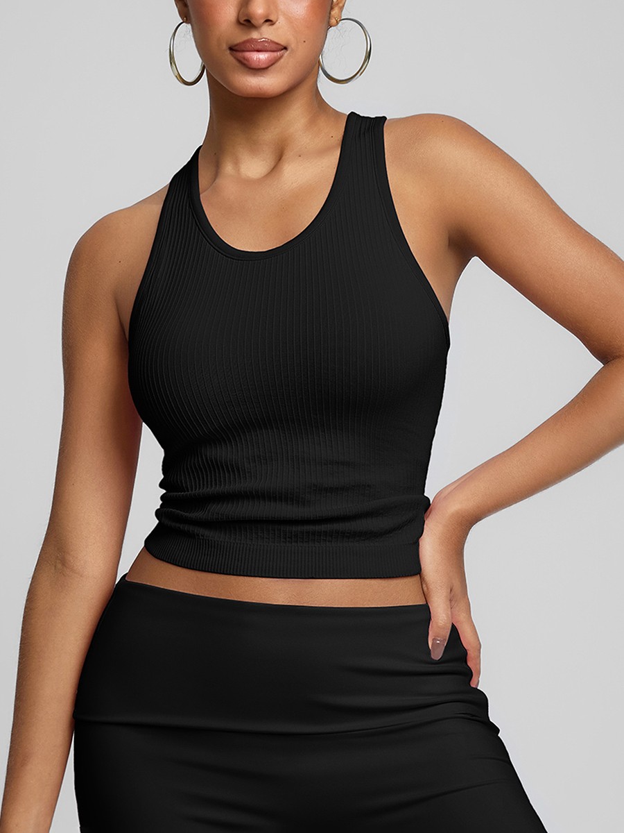 Vractive Wholesale Custom Womens' Sports Bra Tight Fitting Gym Yoga Vests Hollowed Out Backless Bras Women Running Sports Underwear