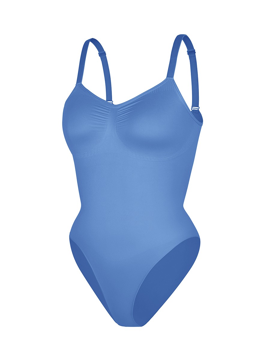 Seamless High-Elastic Fabric Chest Support Waist Control Shapewear Bodysuit