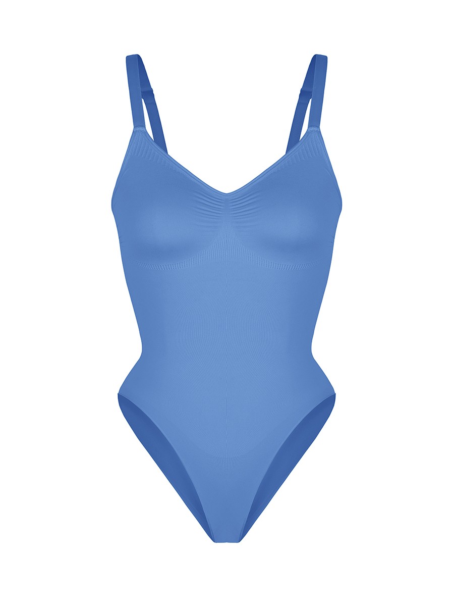 Seamless High-Elastic Fabric Chest Support Waist Control Shapewear Bodysuit