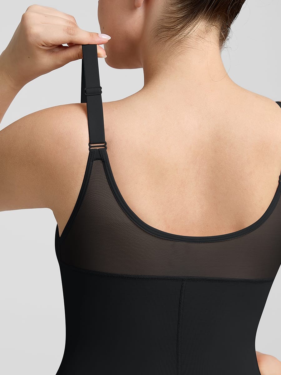 Wide Elastic Fajas Colombianas Full Bust Compression Tummy Control Body Shaper