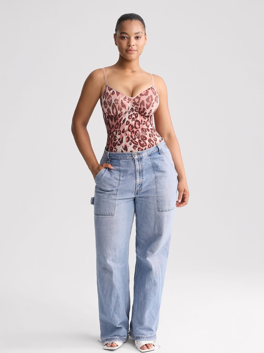 Seamless Ruched Bust Tummy Control All-Day Comfort Thong Shaping Bodysuit