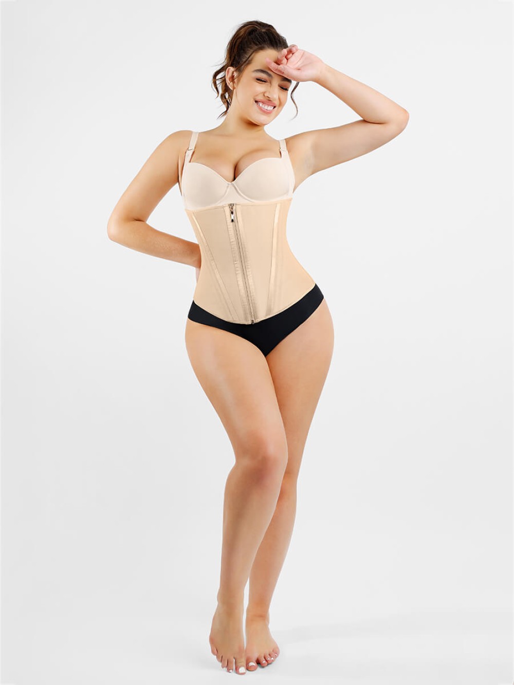 Hourglass Figure Shaping Waist Trainer with 15 Built-in Steel Bone