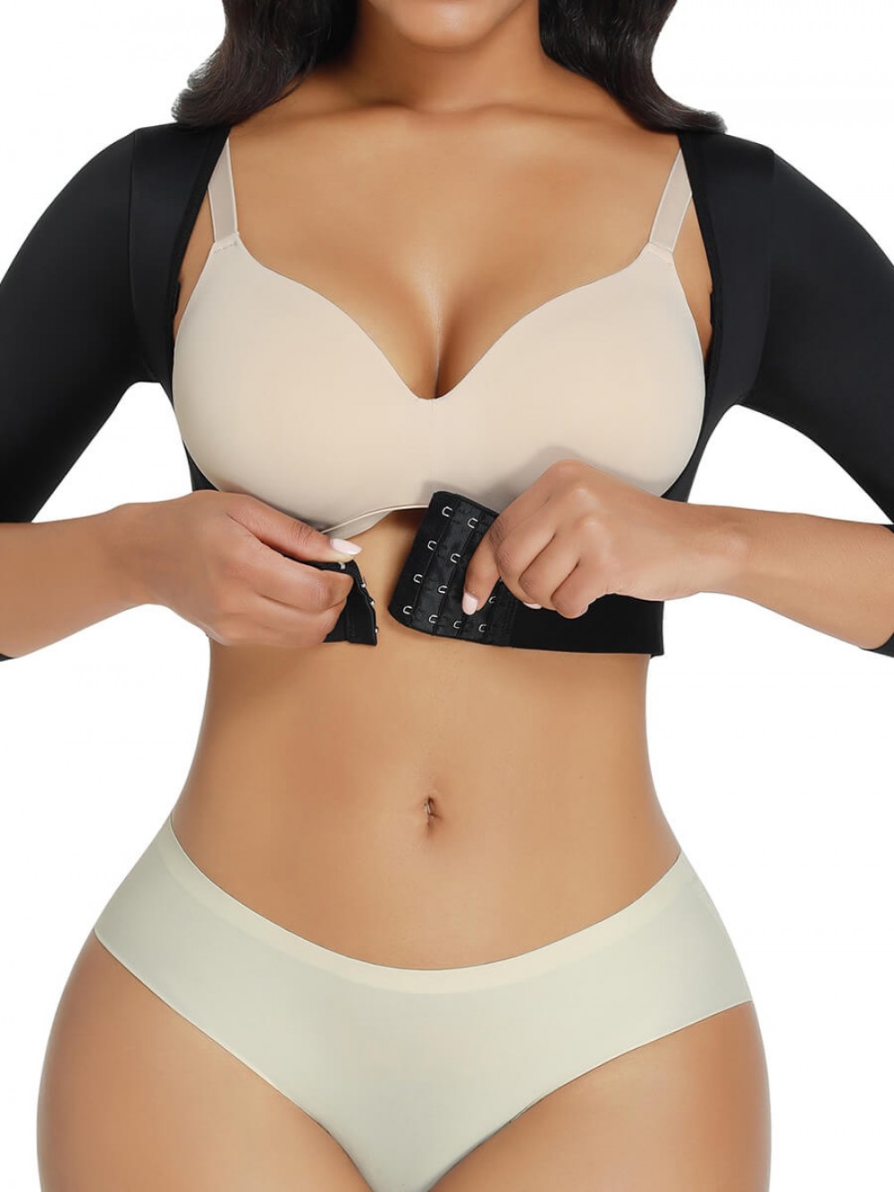 Black Body Corset U-Shaped Breast Support Stretchy Posture Corrector