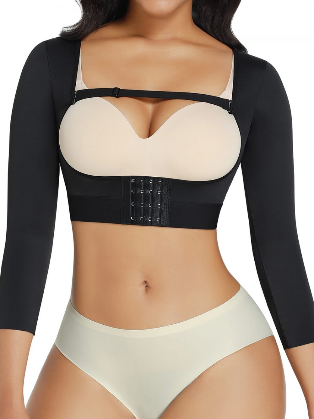 Black Body Corset U-Shaped Breast Support Stretchy Posture Corrector