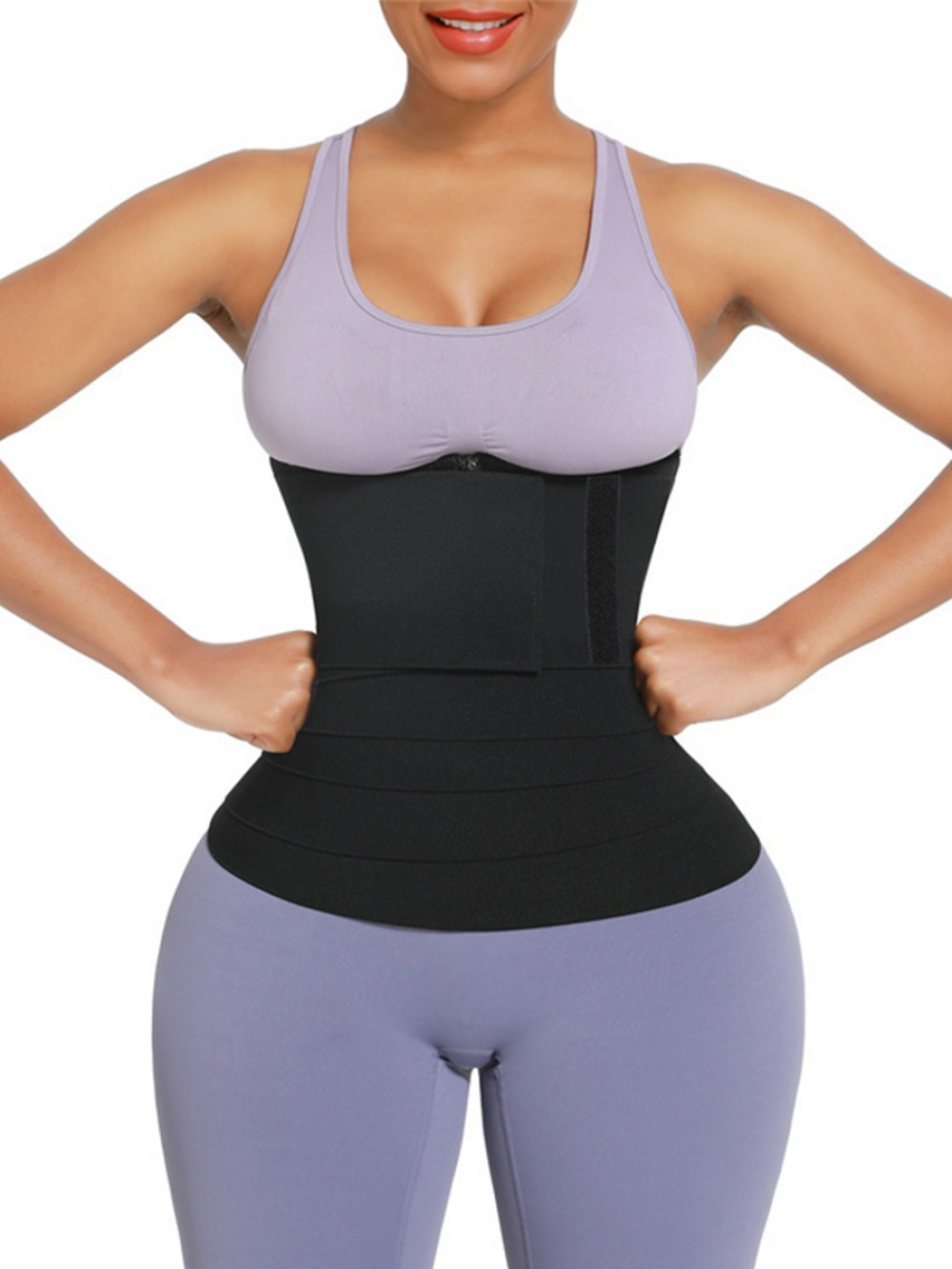 New 2 In 1 Waist Trainer Wrap For Women Lose Weight Tummy Trimmer