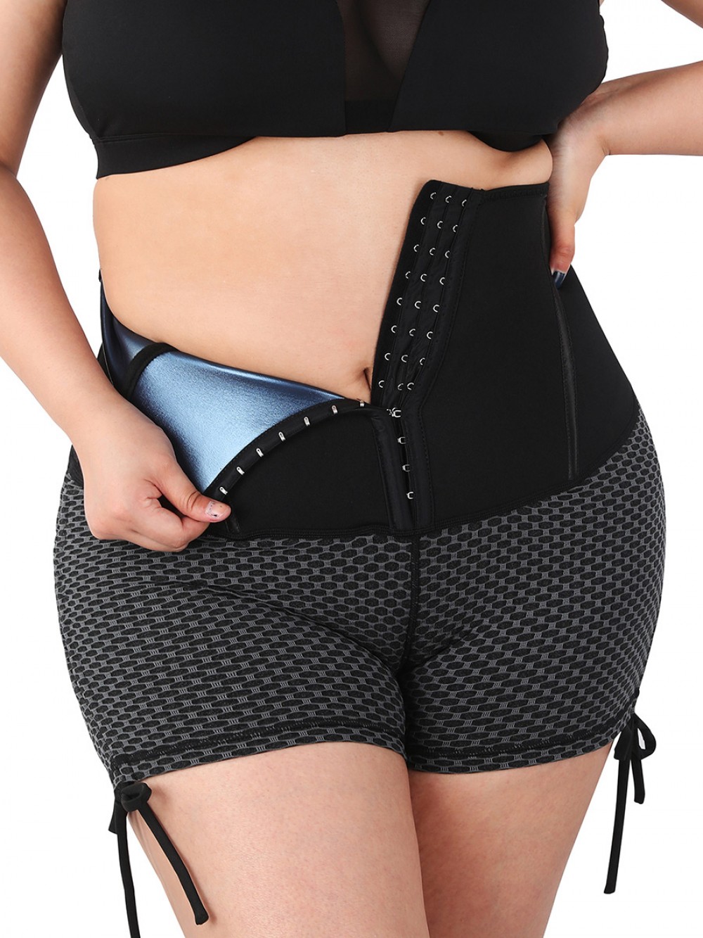 New 2 In 1 Neoprene Waist Trainer And Butt Lifter Yoga Pants