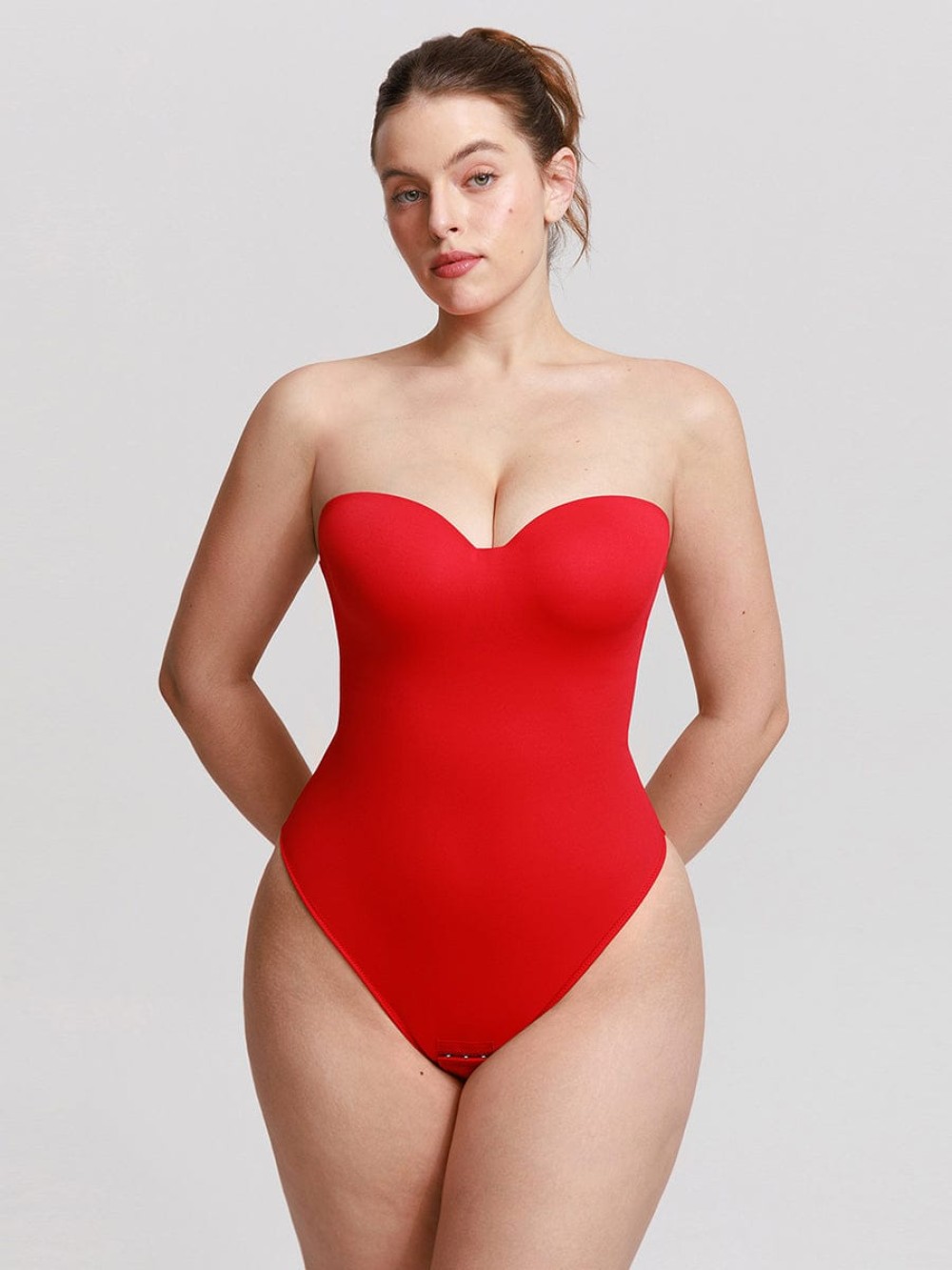 One Piece Waist And Abdomen Shaping Thong Bodysuit