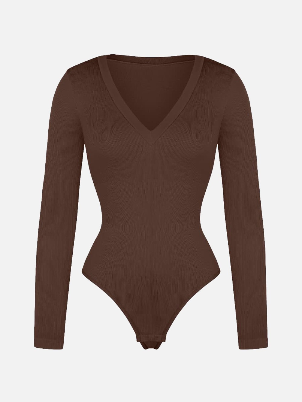 Seamless Long Sleeved Waist Shaping Tummy Control Bodysuit