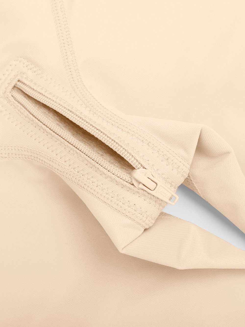 Fashion Post-Operative Breast-Covering Side-Zip One-Piece Bodysuit