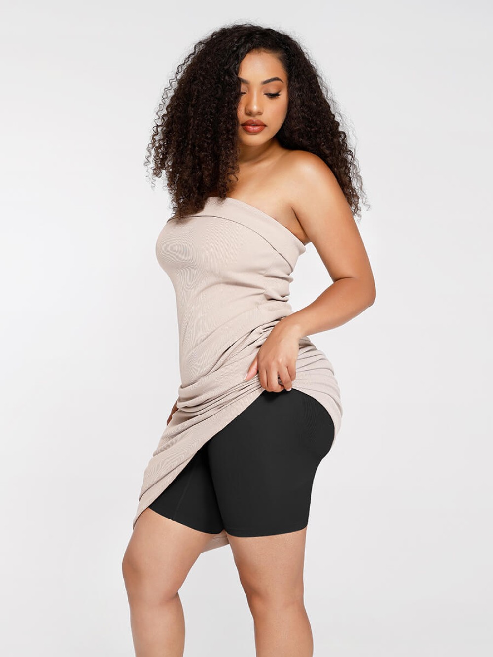 Fashion Seamless Sculpt Strapless Shortie Butt Lift Shapewear