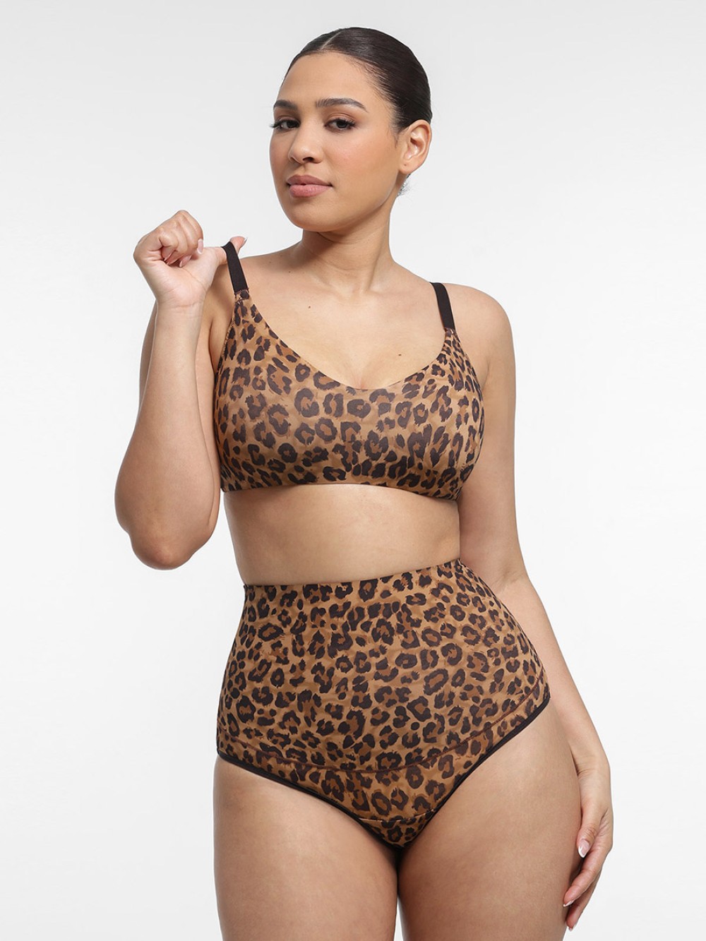 High Waist Tummy Control Thong Shapewear Panties