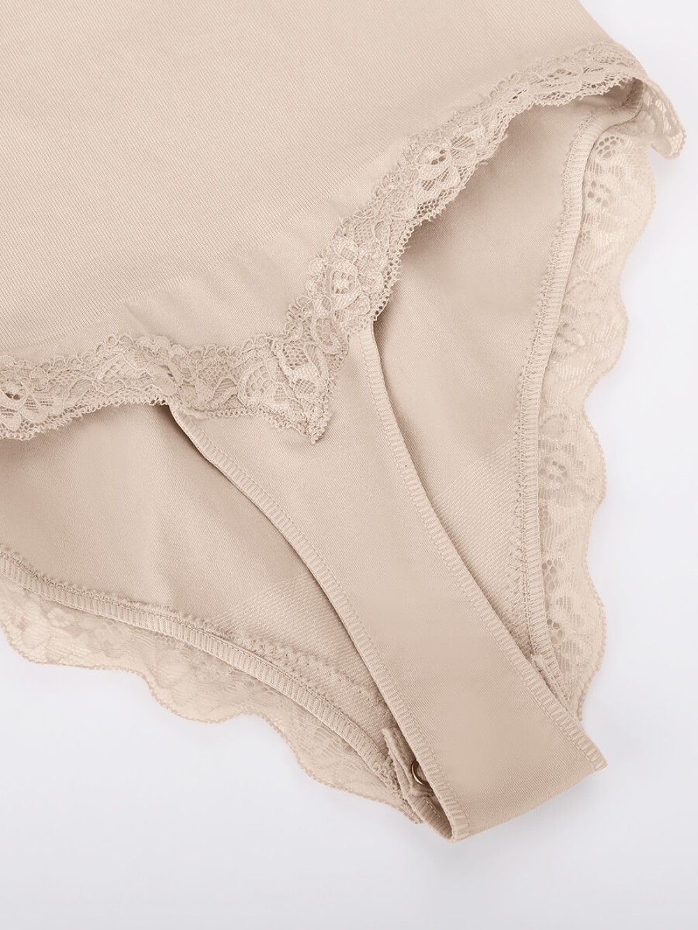 Lace cami Seamless Waist Abdomen Shaping Thong Bodysuit
