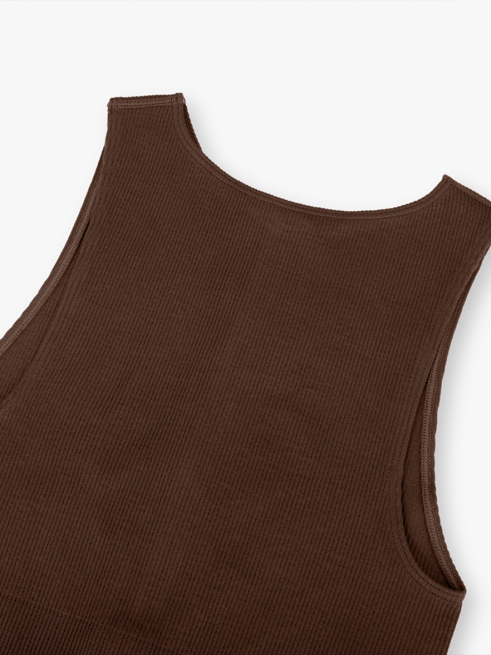 Women Seamless Ribbed Zip Front Sleeveless Briefs Bodysuit