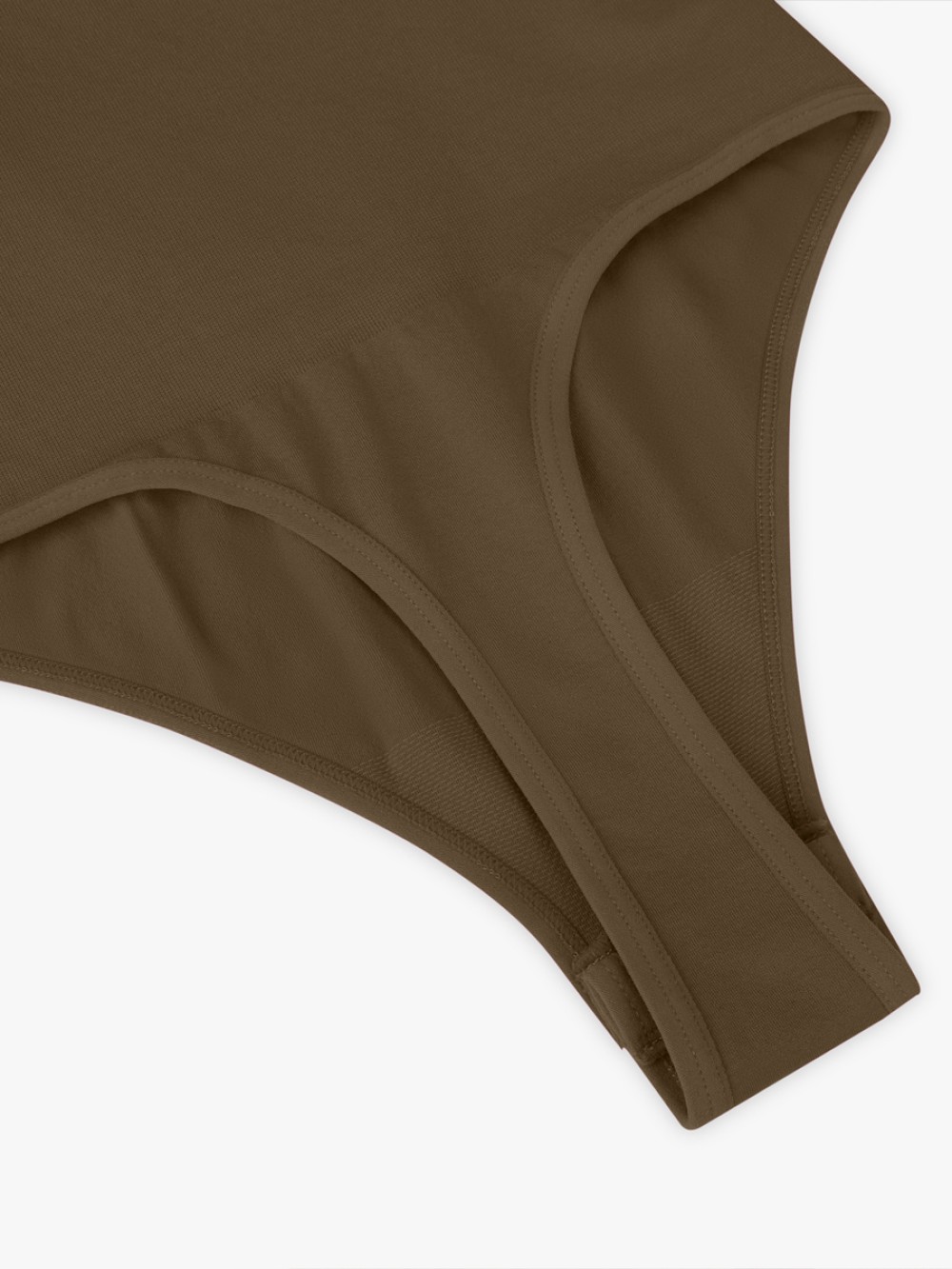 Seamless Bra Free Cami Tummy Control Thong Bodysuit