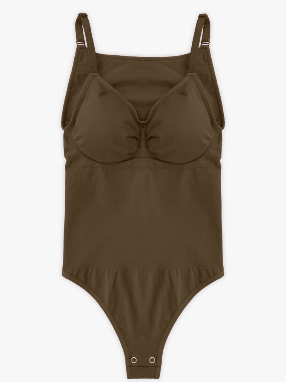 Seamless Bra Free Cami Tummy Control Thong Bodysuit