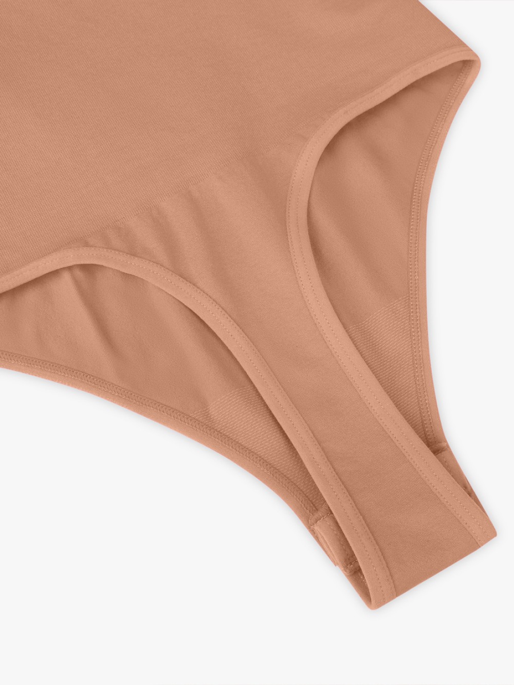Women Seamless Bra Free Cami Tummy Control Thong Bodysuit with Removable Pads