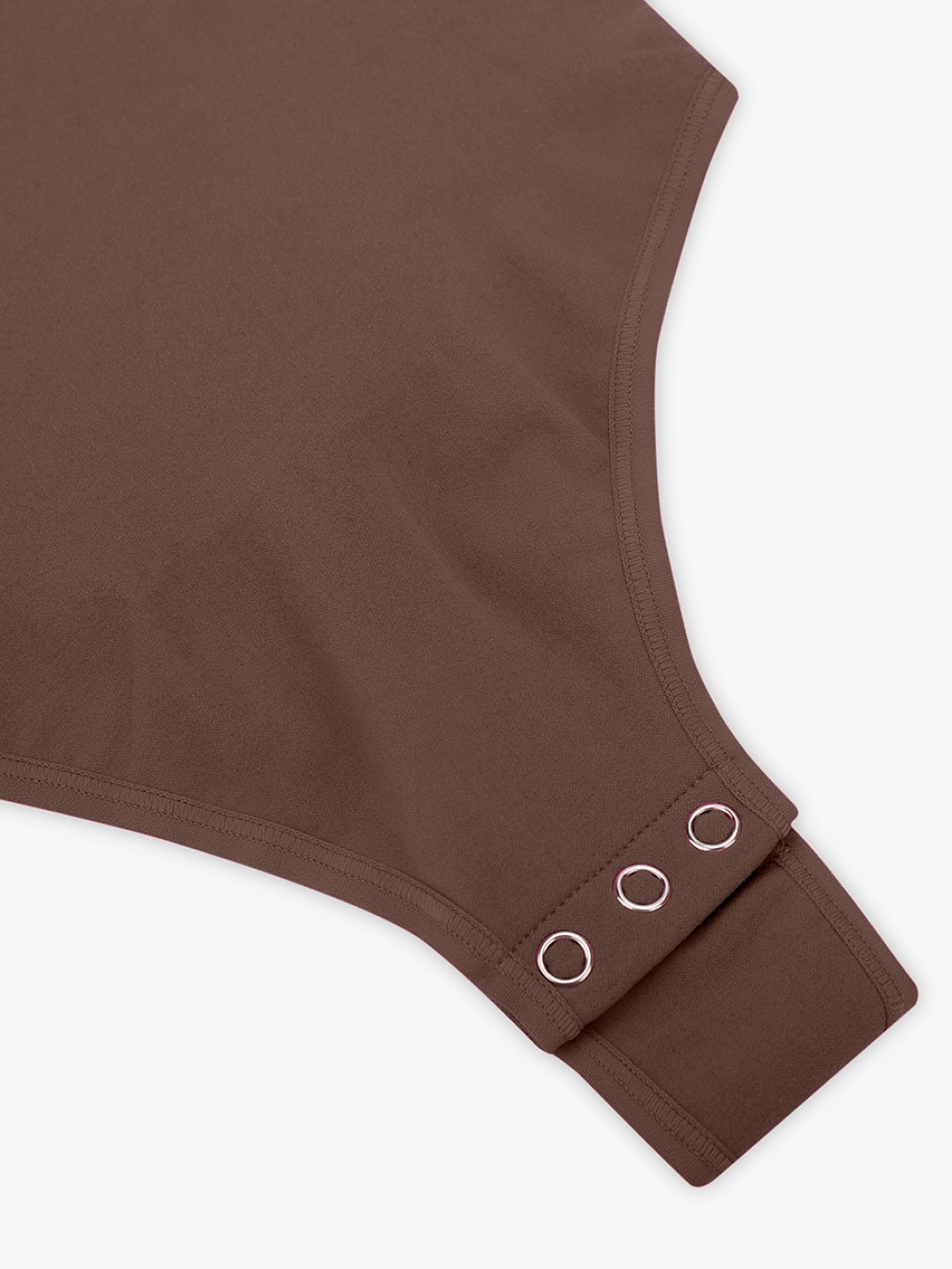 Brown Seamless Bust Support Waist & Abdomen Shaping Thong Bodysuit