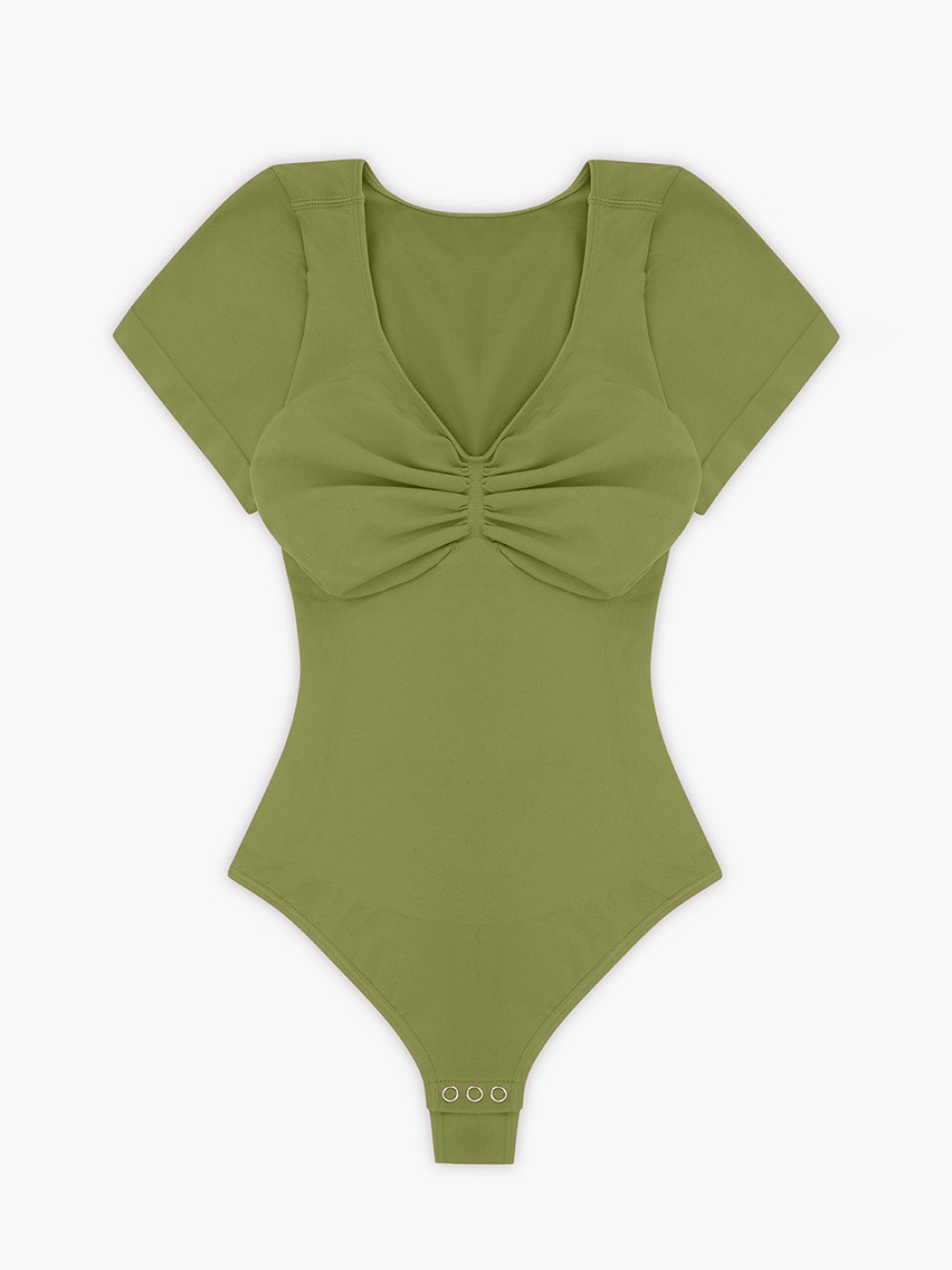 Seamless Bust Support Waist & Abdomen Shaping Thong Bodysuit for Women