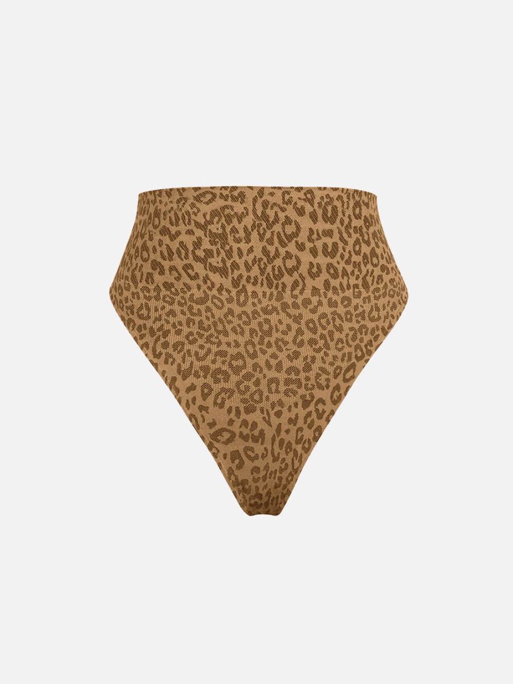 Leopard Print Seamless Tummy Control Crotch Antibacterial Briefs