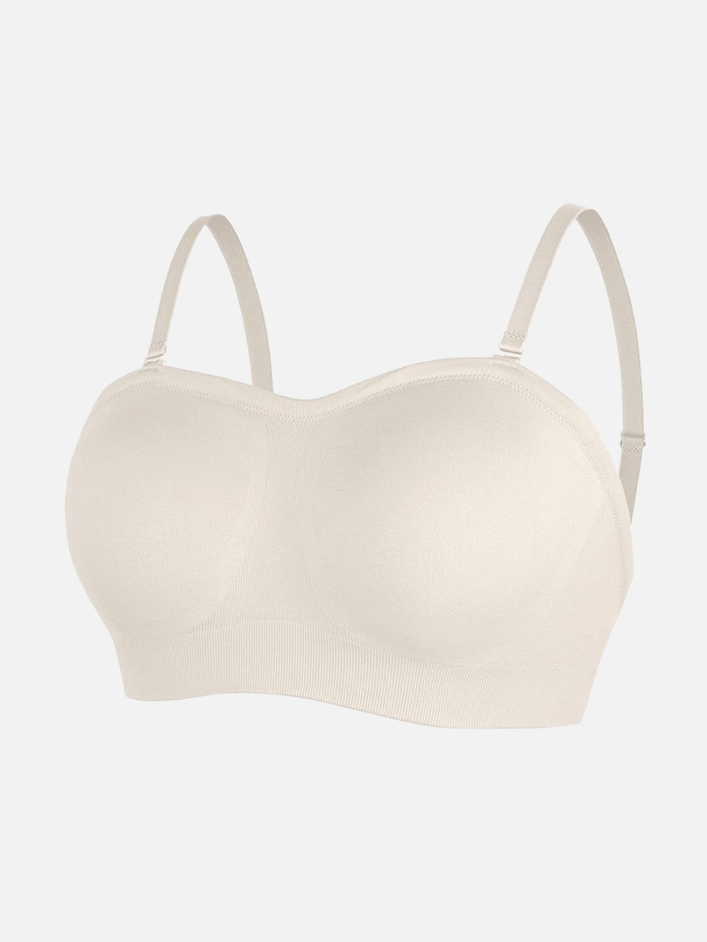 Seamless  Strapless Lift Bra with Soft Comfort & Adjustable 3-Row Hooks