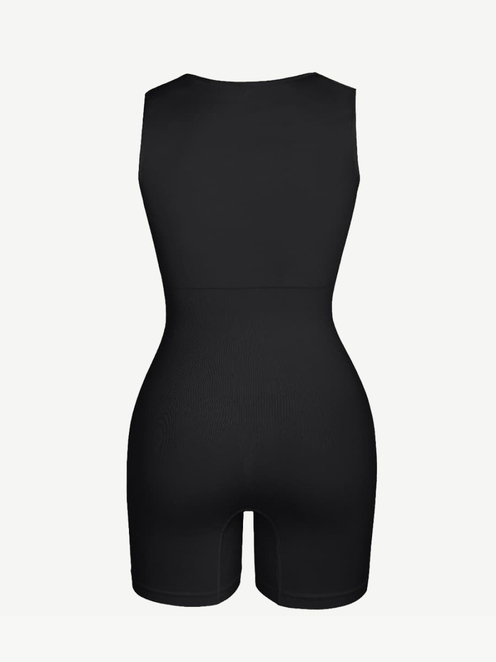 Seamless Eco-friendly Square Neck Waist and Belly Shaping Jumpsuit