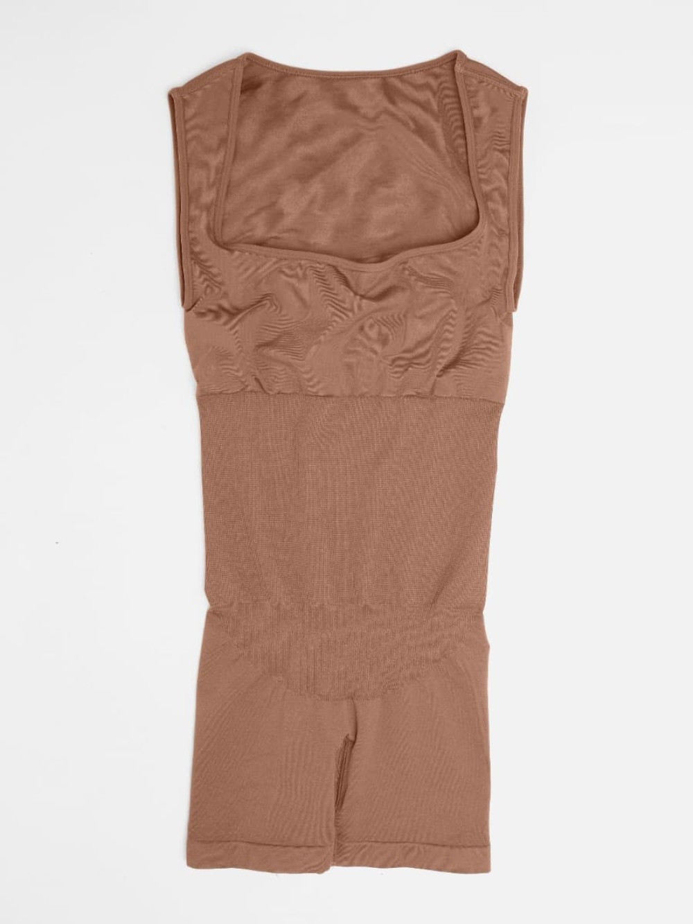 Fashion Eco-friendly Seamless Square Neck Waist and Belly Shaping Jumpsuit