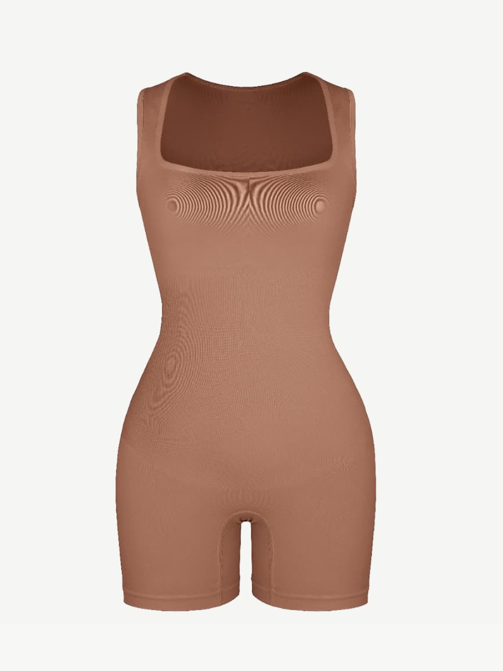 Fashion Eco-friendly Seamless Square Neck Waist and Belly Shaping Jumpsuit