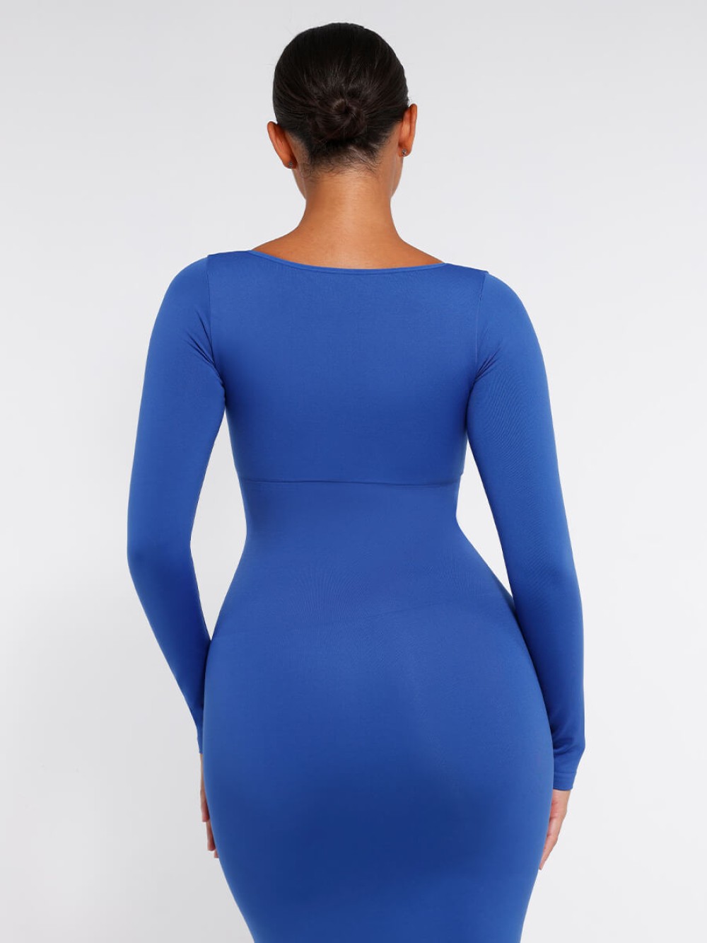 Bust Support Tummy Control High Side Slit Shaping Dress
