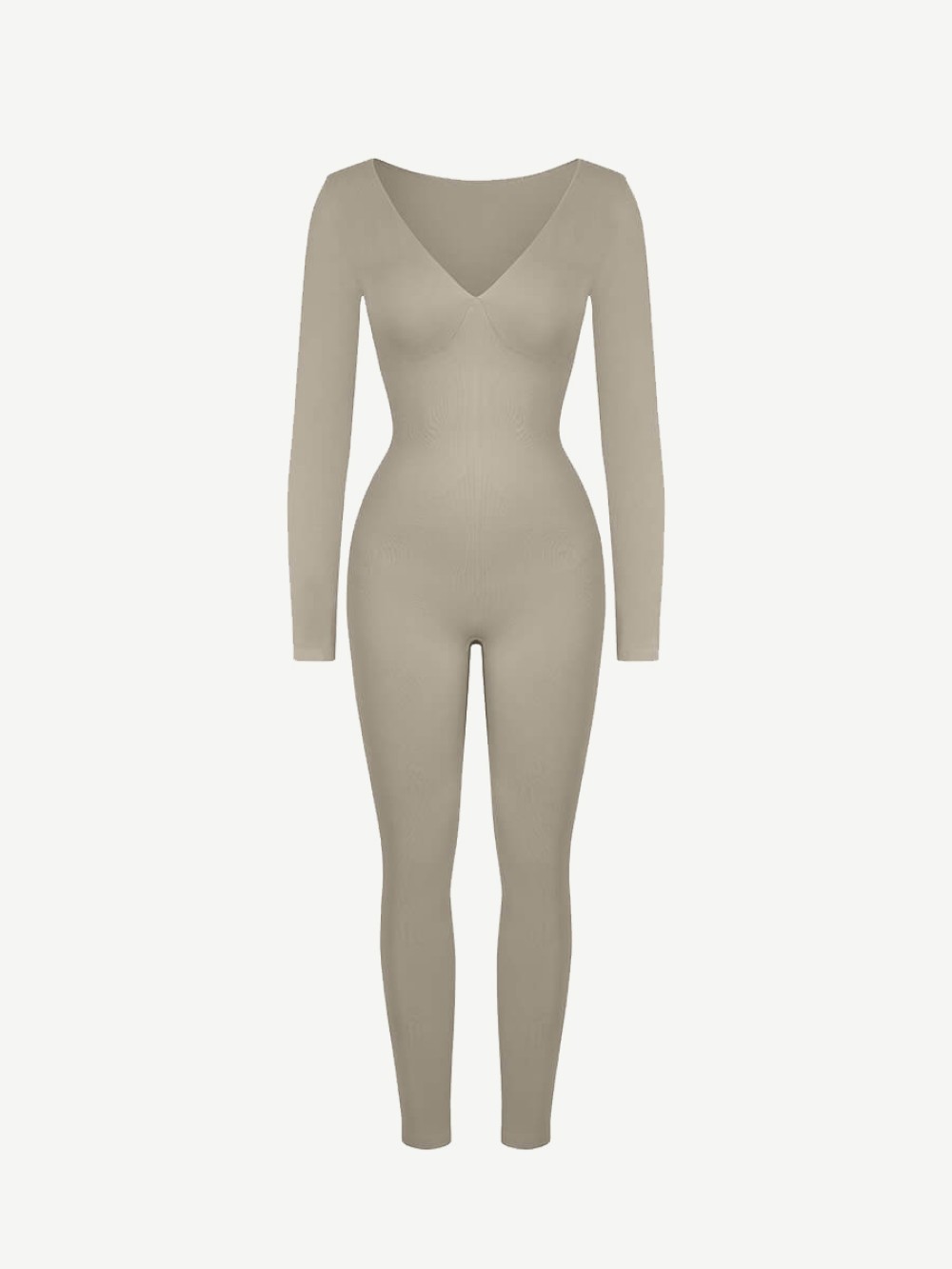 Deep V Tummy Control Waist Cinching Catsuit