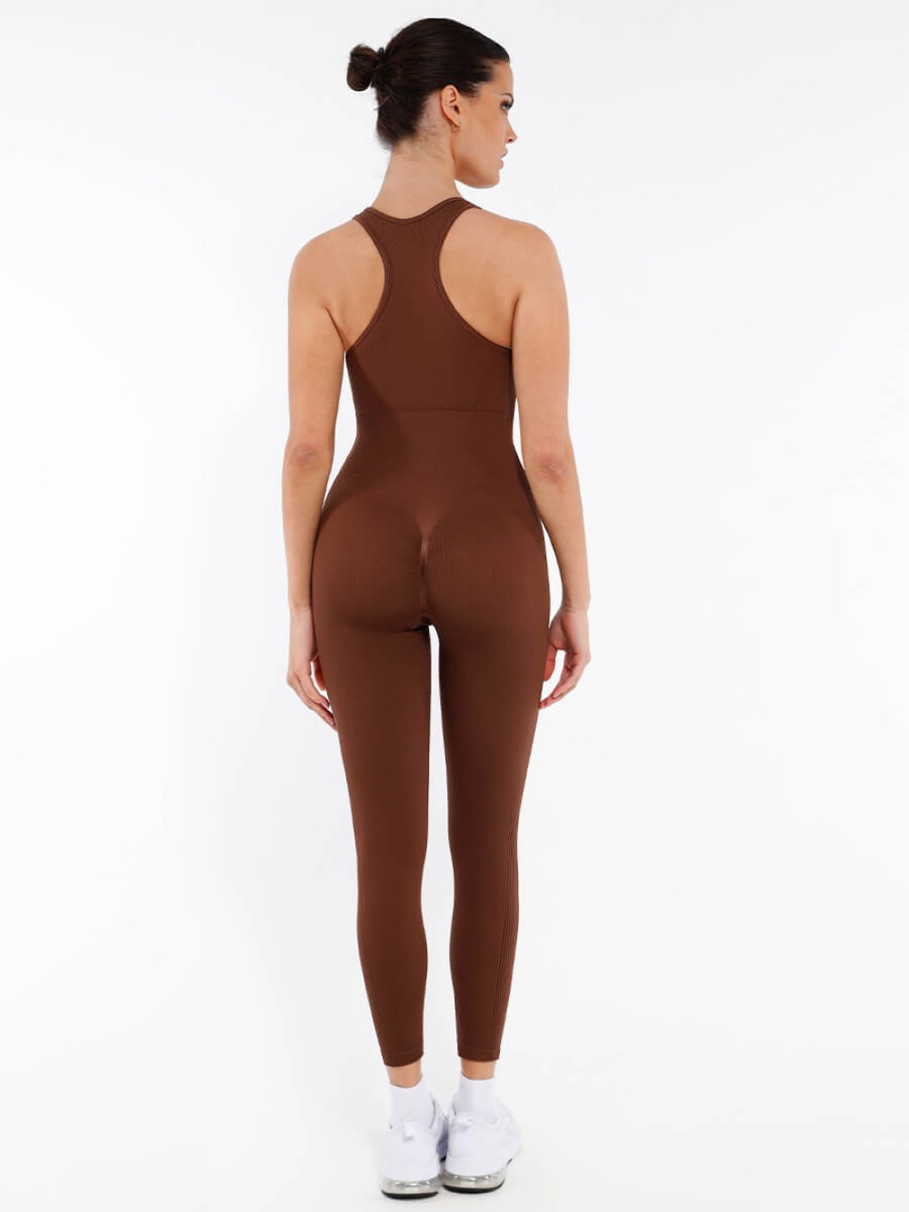 Seamless Zip Front Racerback 2-in-1 Sport Shaping Jumpsuit
