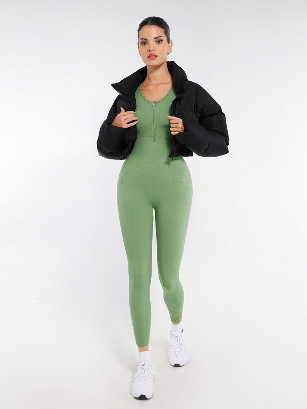 Seamless Full-Length Racerback 2-in-1 Sport Shaping Jumpsuit