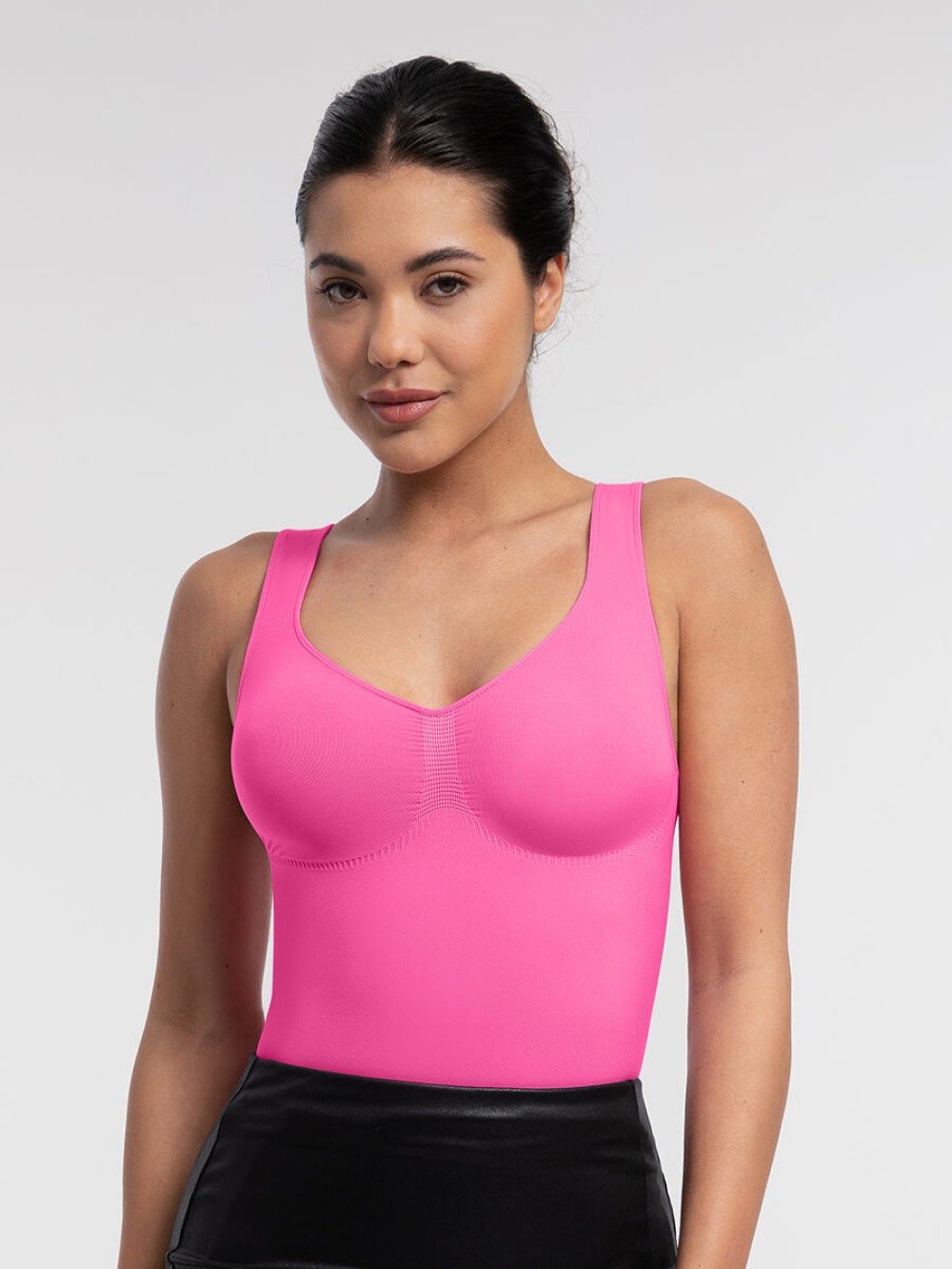 Wholesale Seamless Bust Support Waist and Abdomen Control Thong Bodysuit